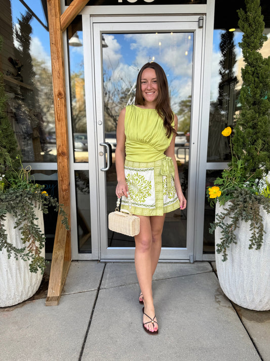 Natalie Overlap Skort