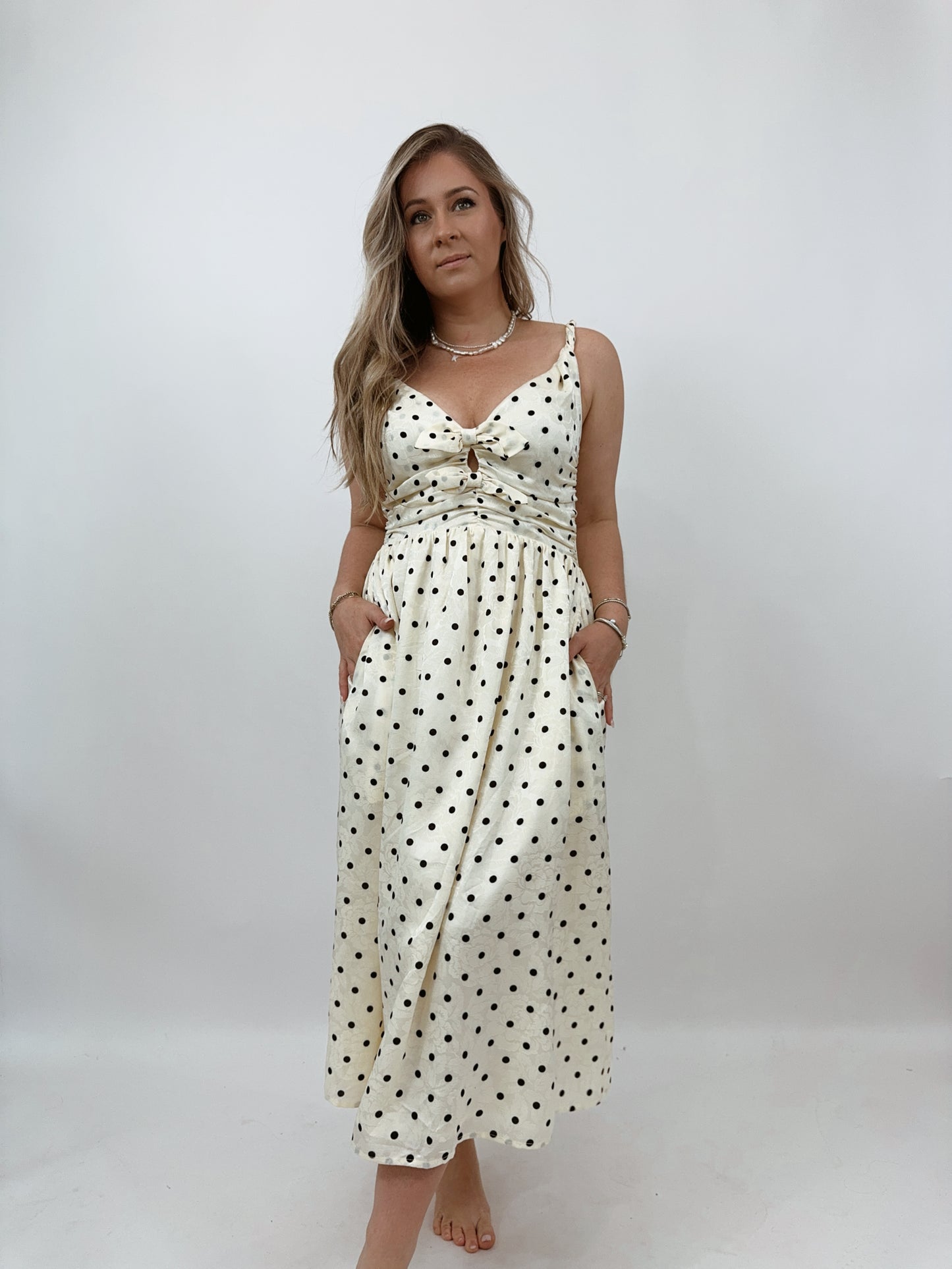 Polka Dot Midi Dress