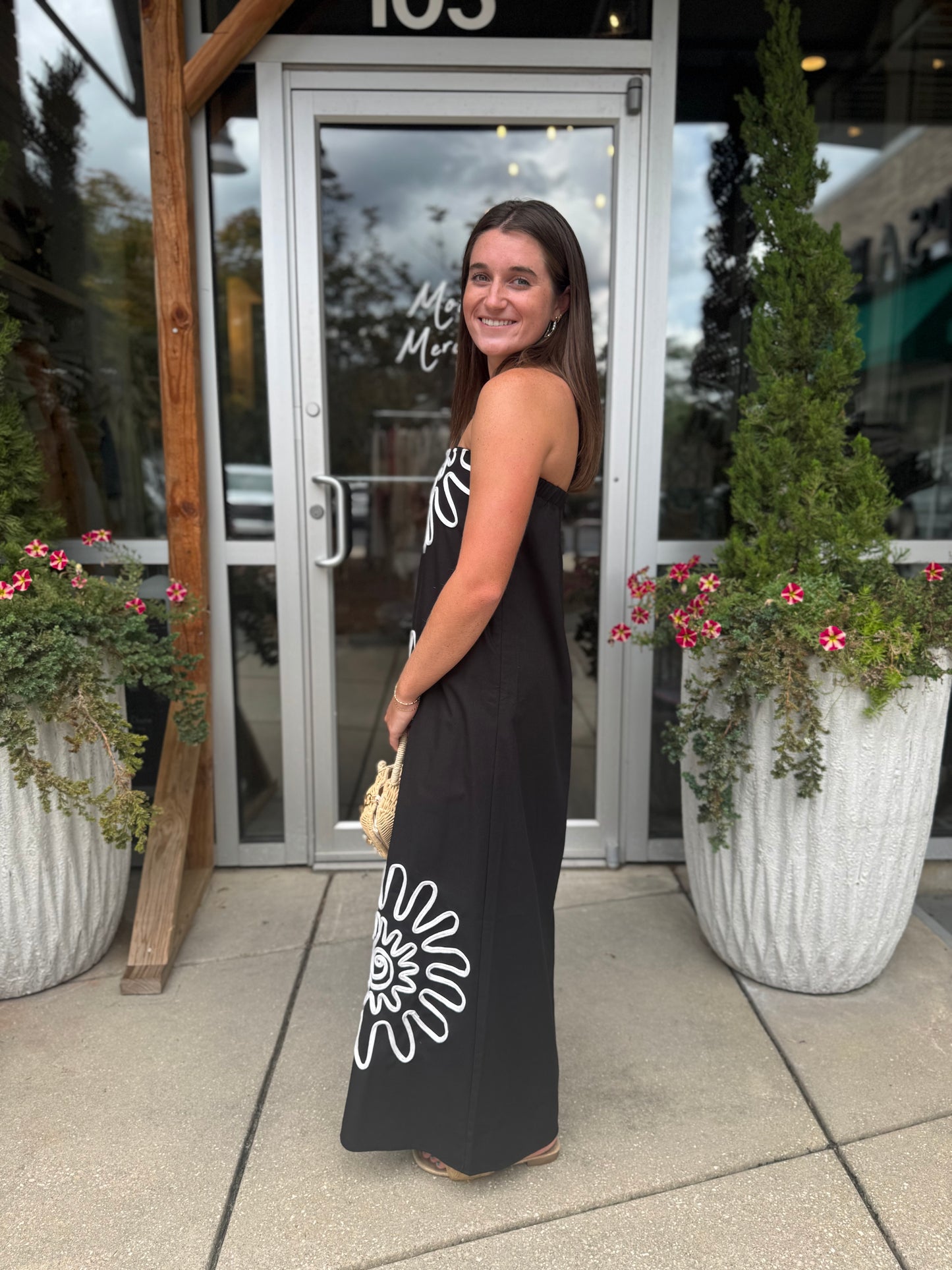 Linen Tube Maxi Dress