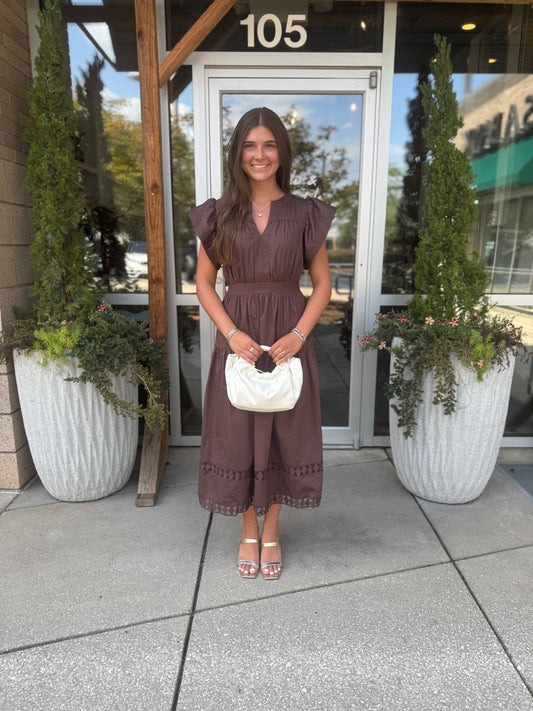 Maxi With Knit Trim