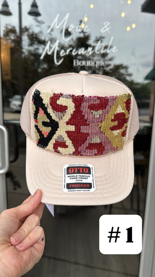 Sand Orijinal Kilim Patch Trucker Hat
