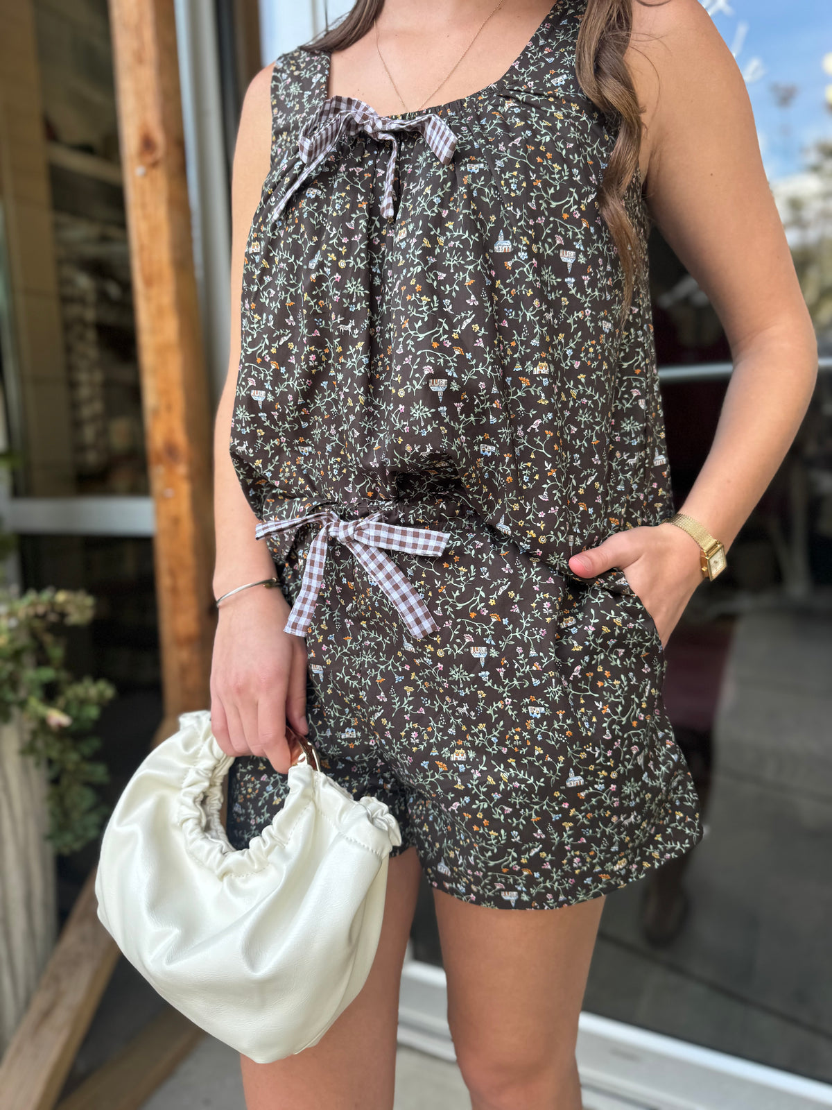 Gingham Floral Set