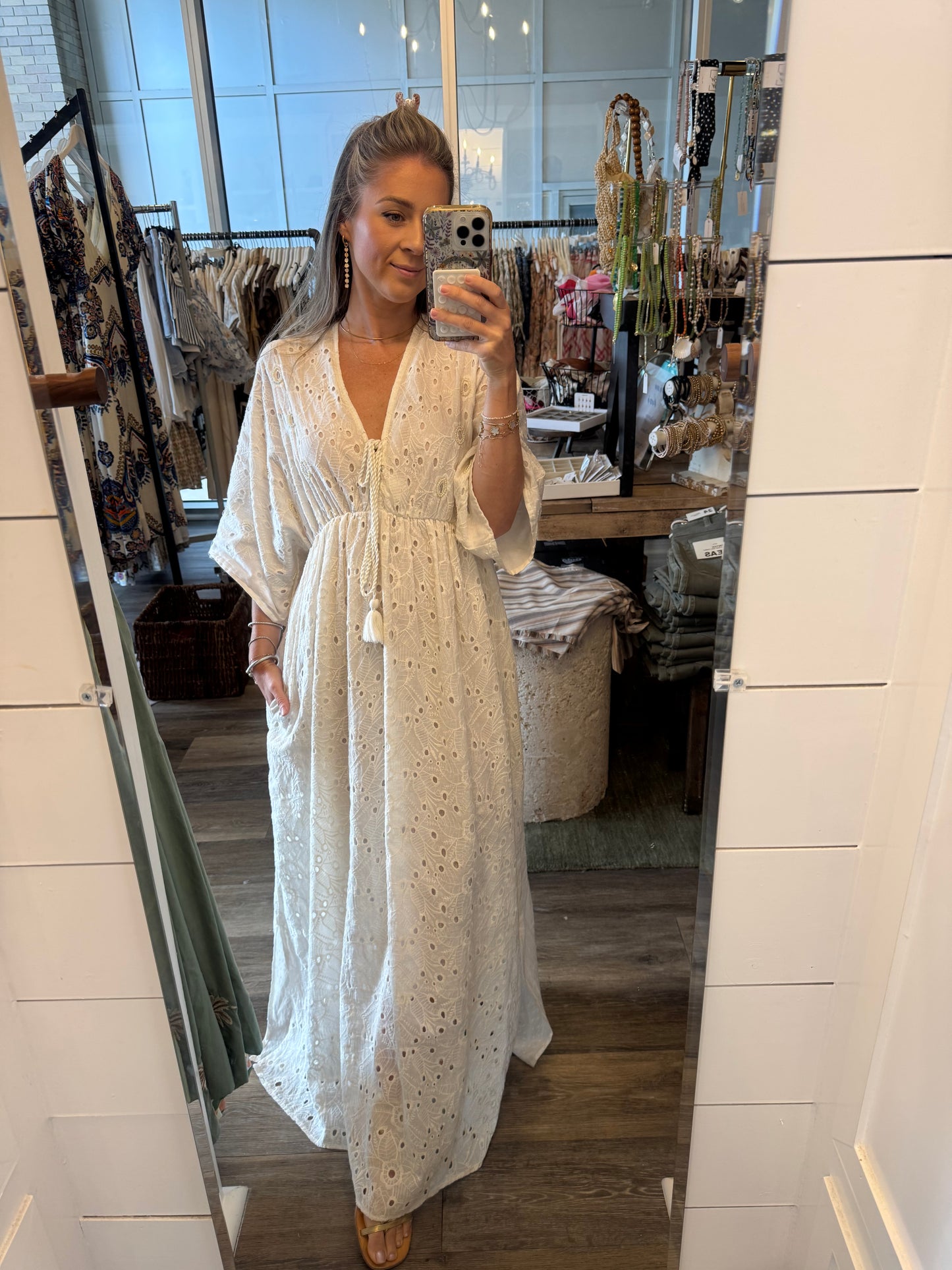 Odette White Maxi Dress