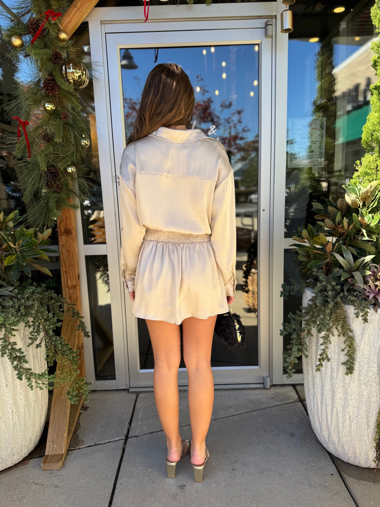 Prop Waist Mini Dress