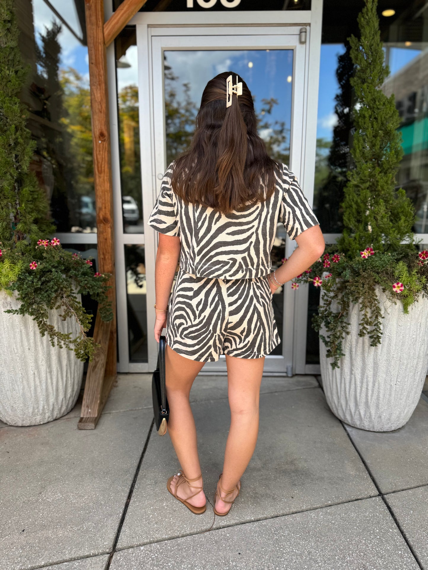 Zebra Shorts Set