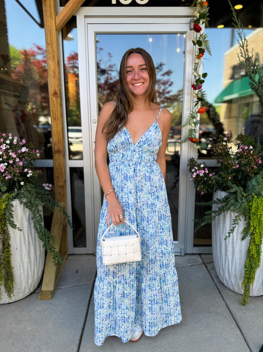 Eyelet Tie Back Maxi
