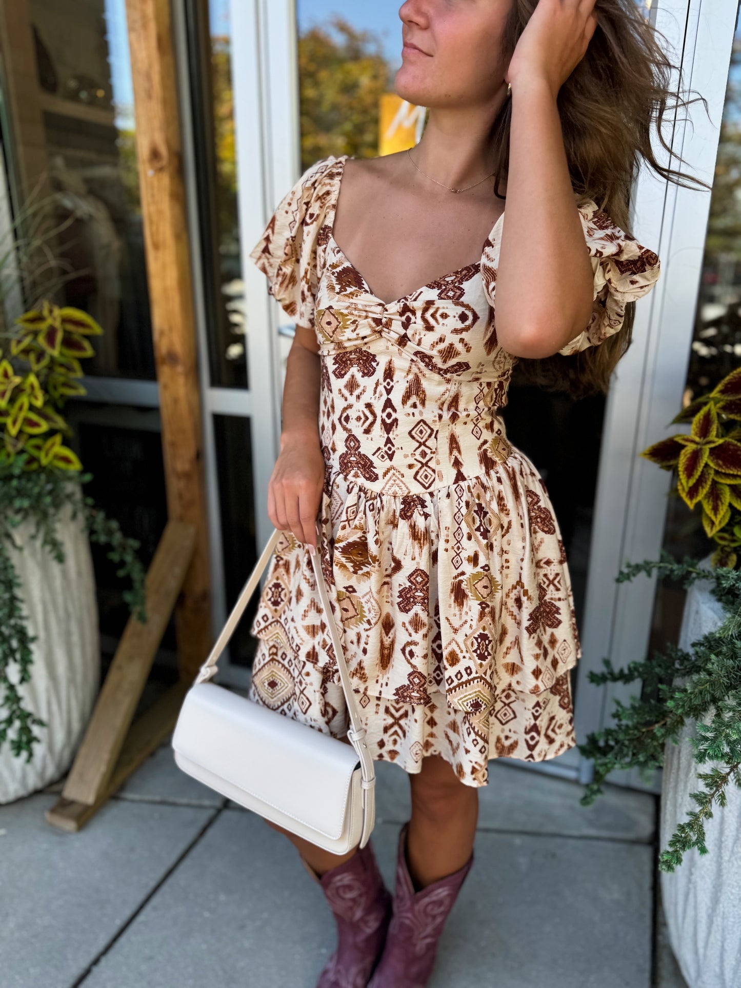 Aztec Sweetheart Dress