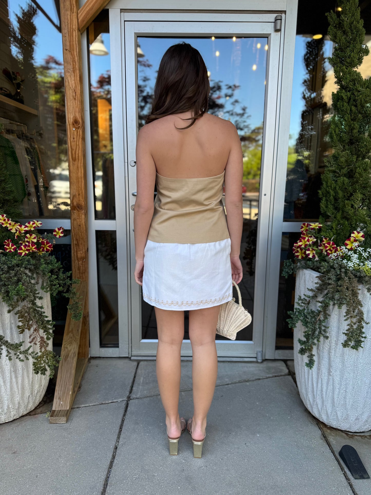Camille Linen Mini Skirt