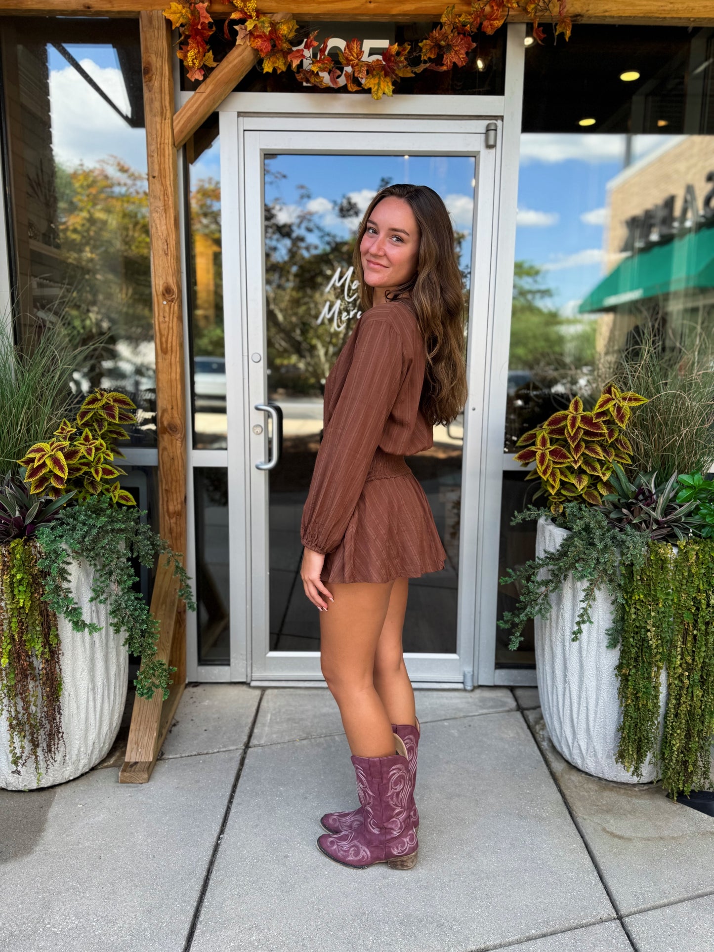 Drop Waist Smocked Romper