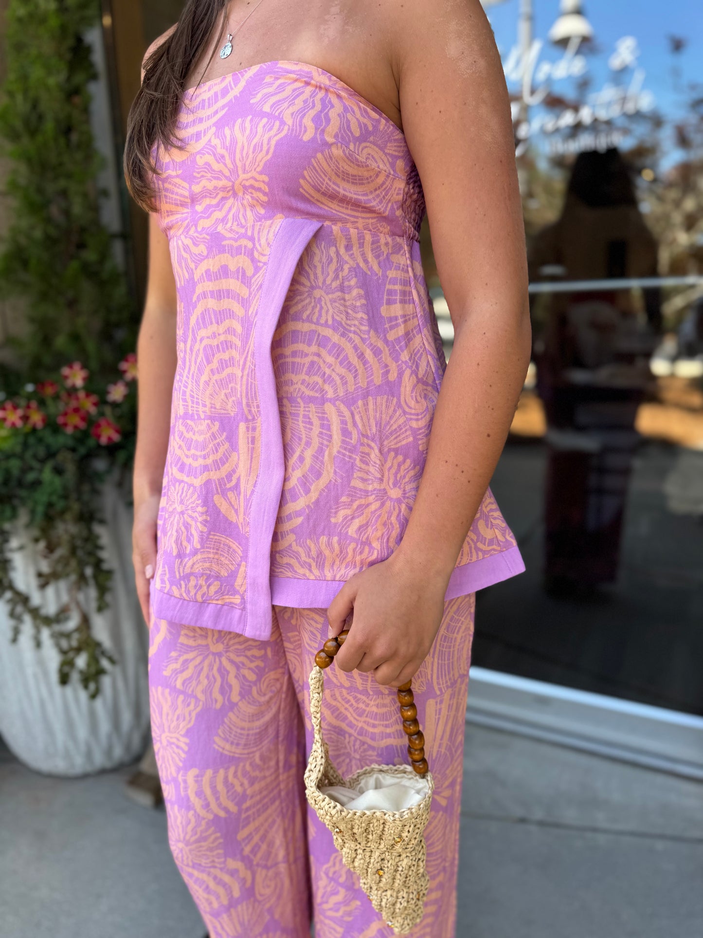 Pastel Shell Tube Top