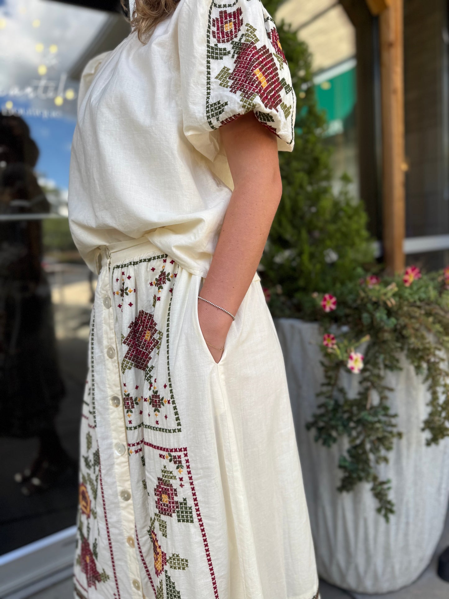 Debbie Cross Stitch Blouse