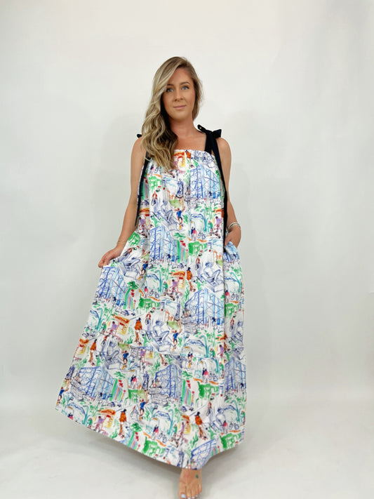 South of France Maxi Dress