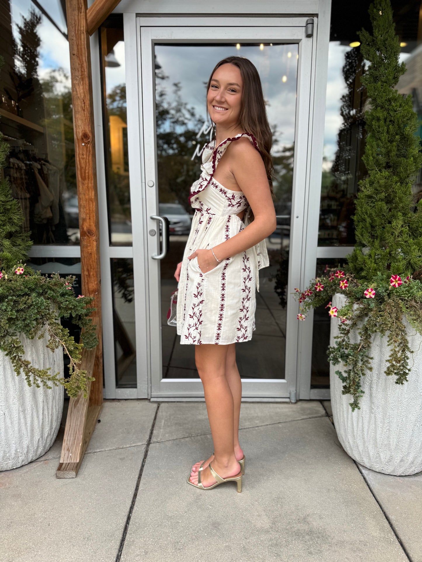 Flutter Sleeve Dress