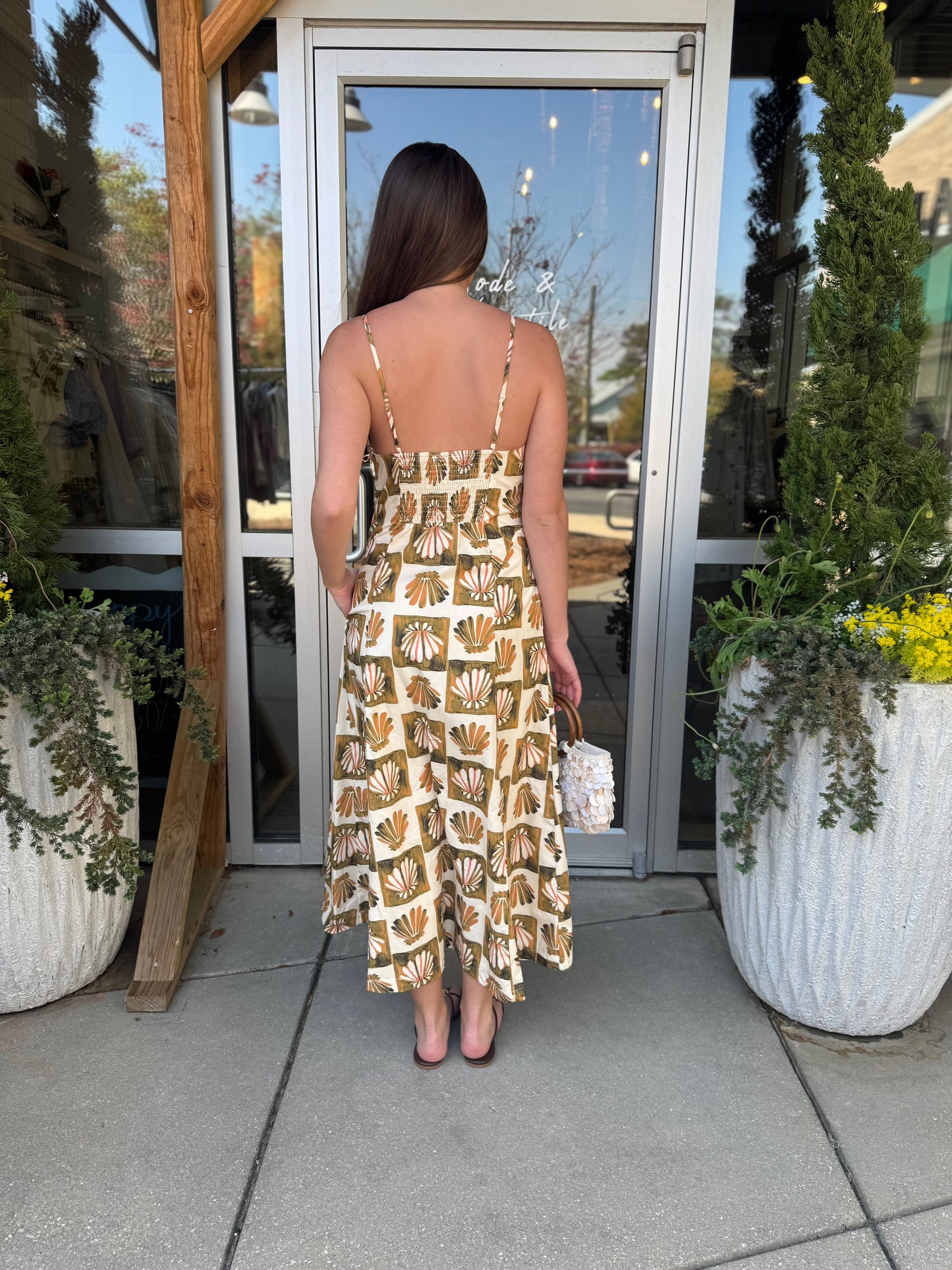 Shell Beaded Maxi Dress