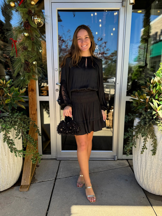 Lace Sleeve Detail Dress