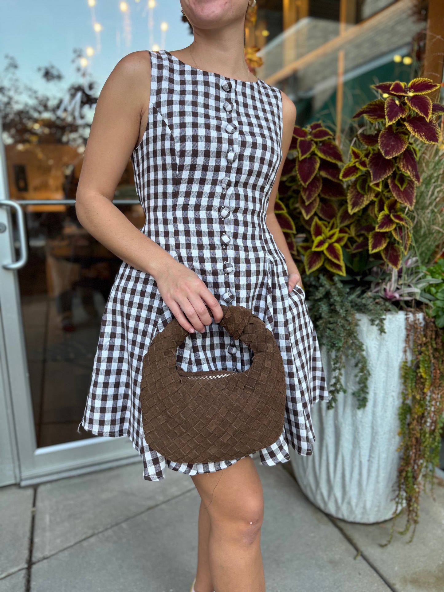 Gingham Mini Dress