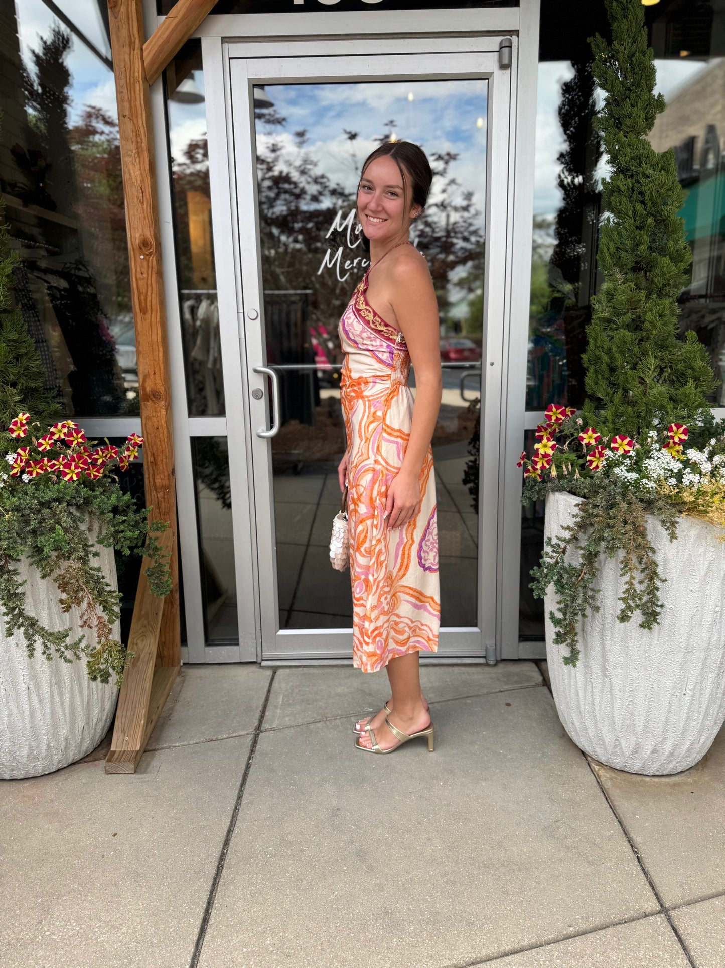 Brooklyn Boarder Midi Dress