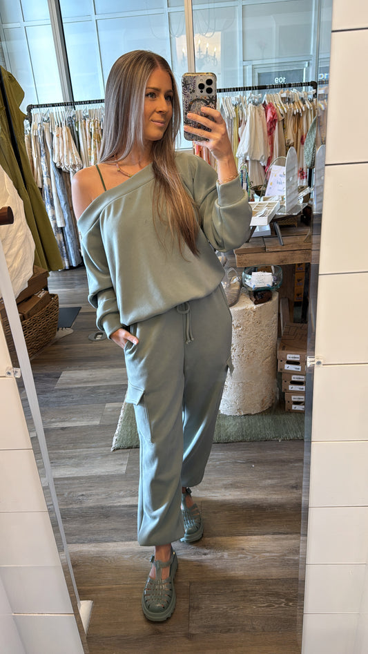 Ariella Sage Jogger Set