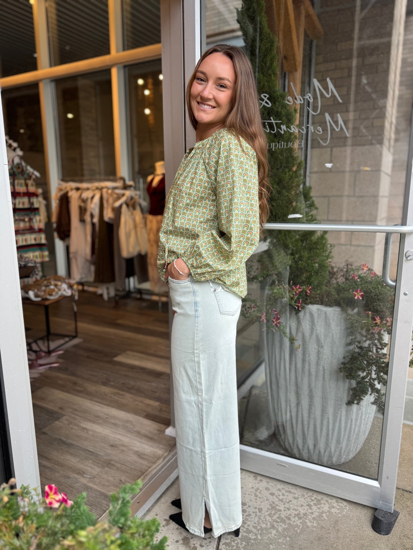 Lotus Jewel Blouse