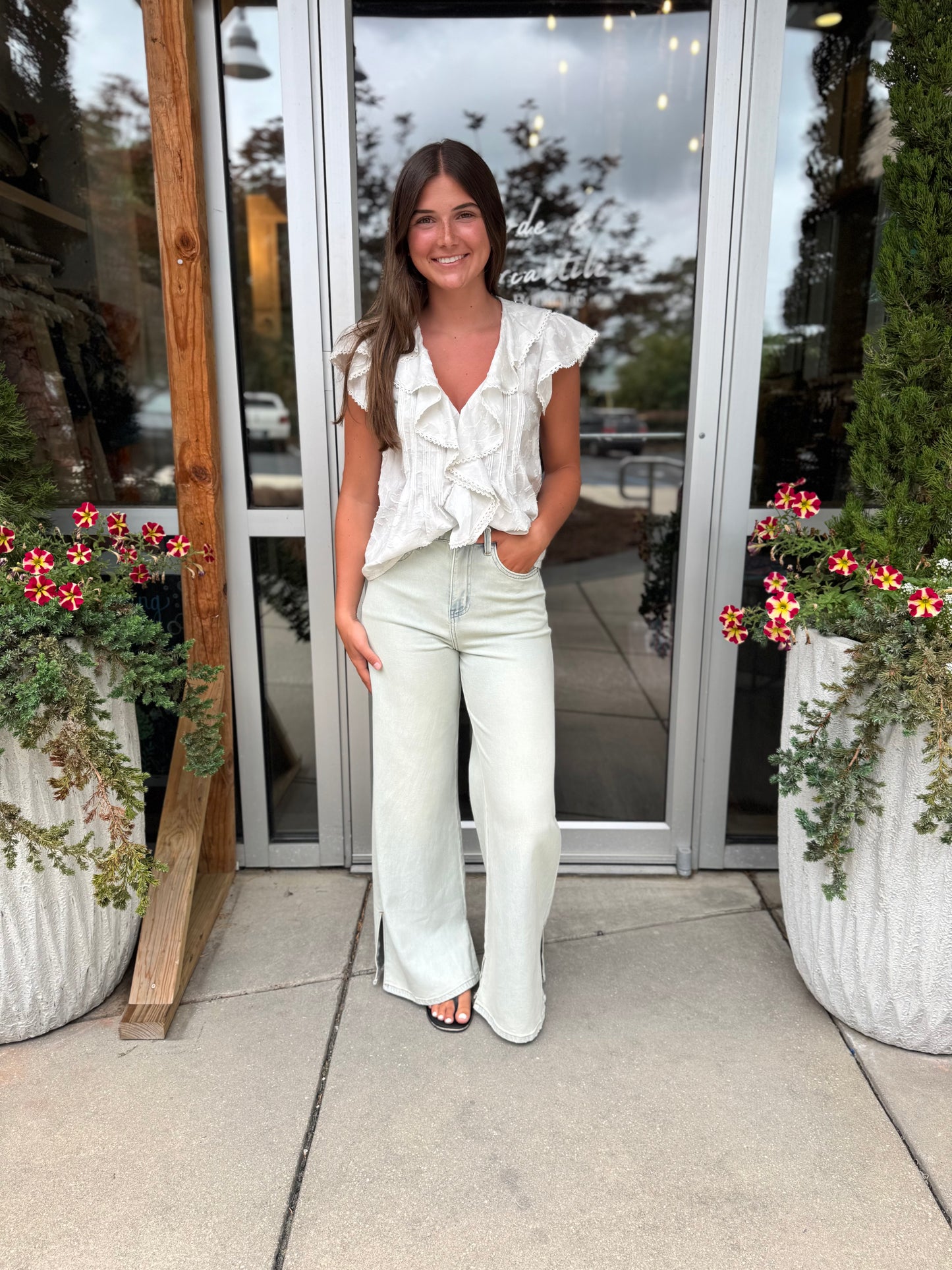 Flutter Front Blouse