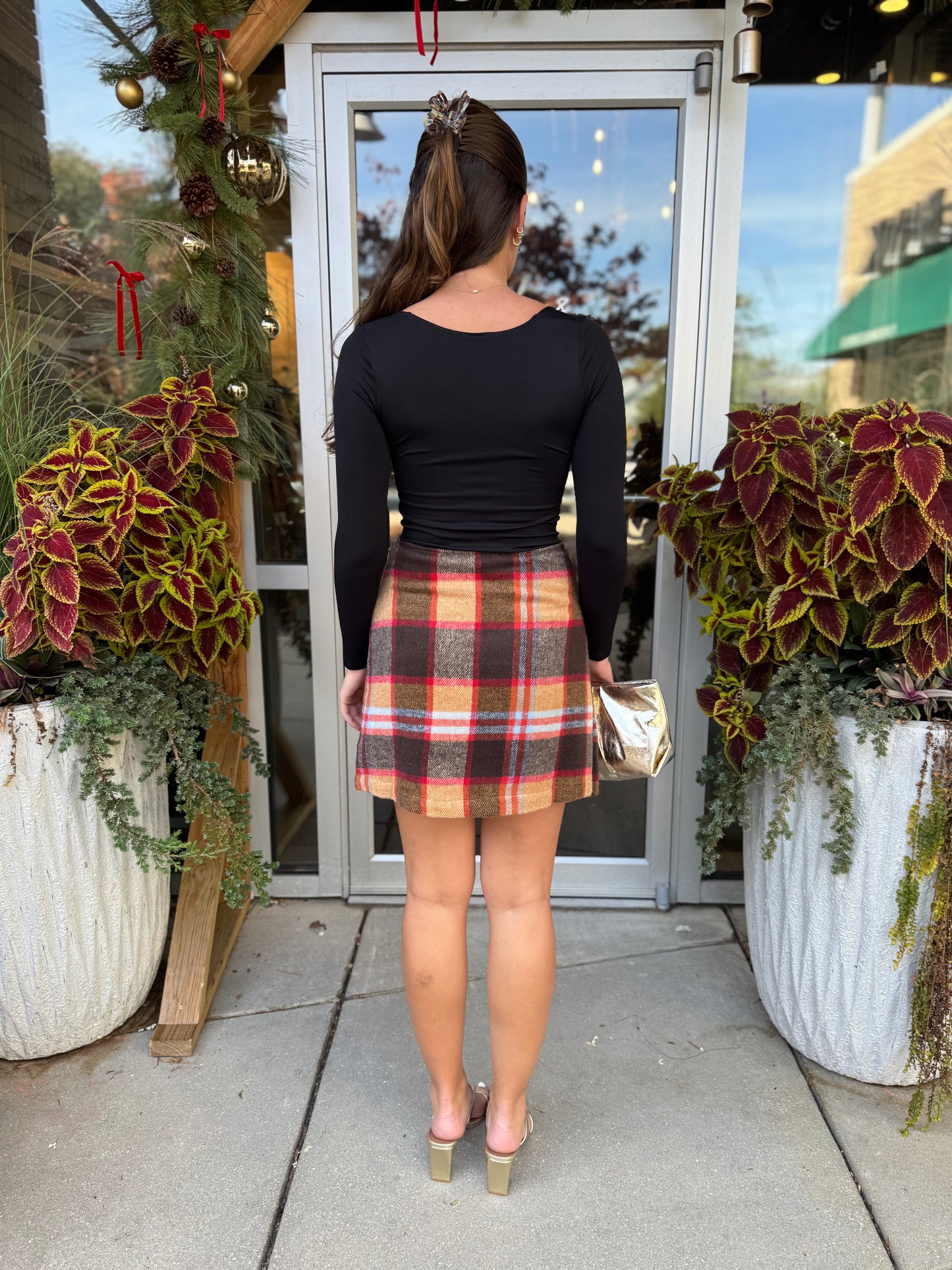 Pam Plaid Mini Skirt