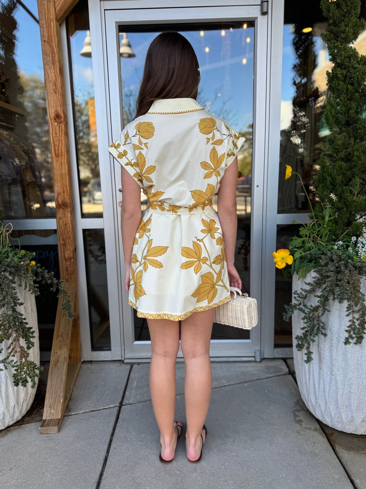 Sarah Printed Shirt Dress