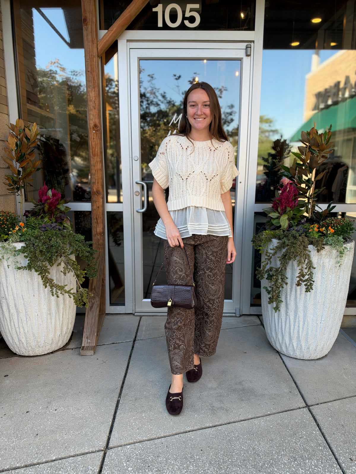 Knit Twofer Top