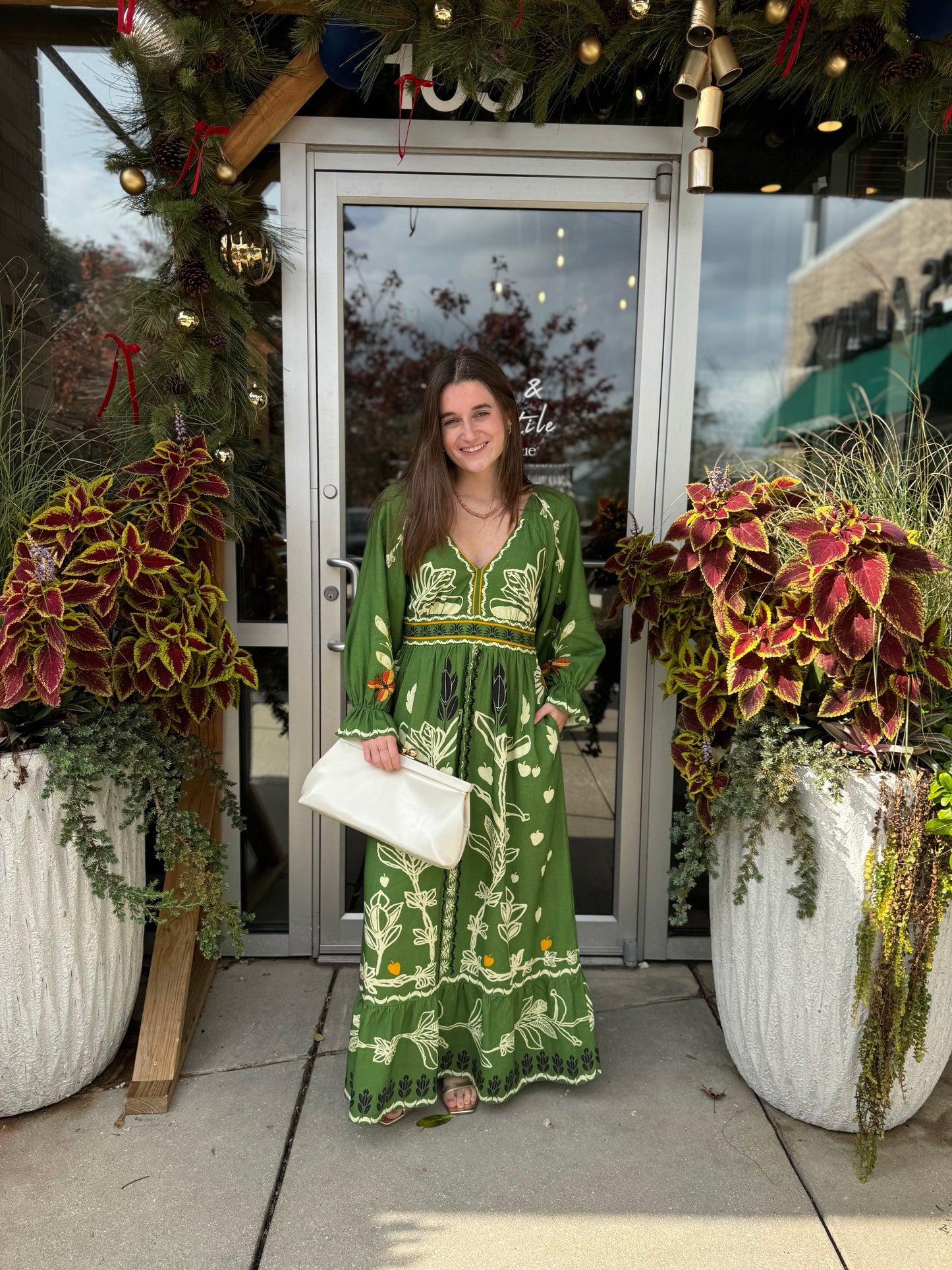 Green Holiday Garden Dress