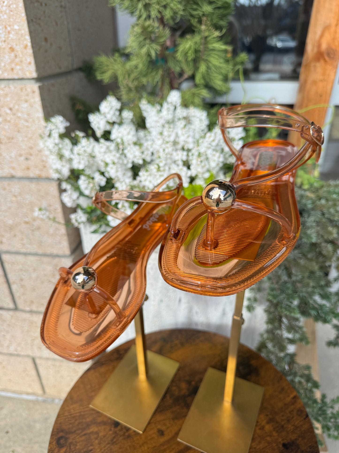 Gold Detail Jelly Sandal