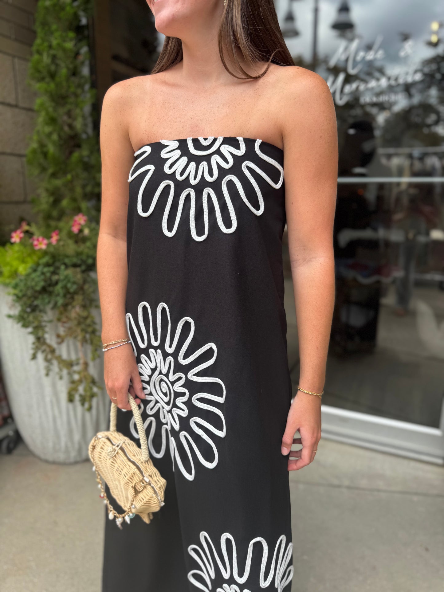 Linen Tube Maxi Dress