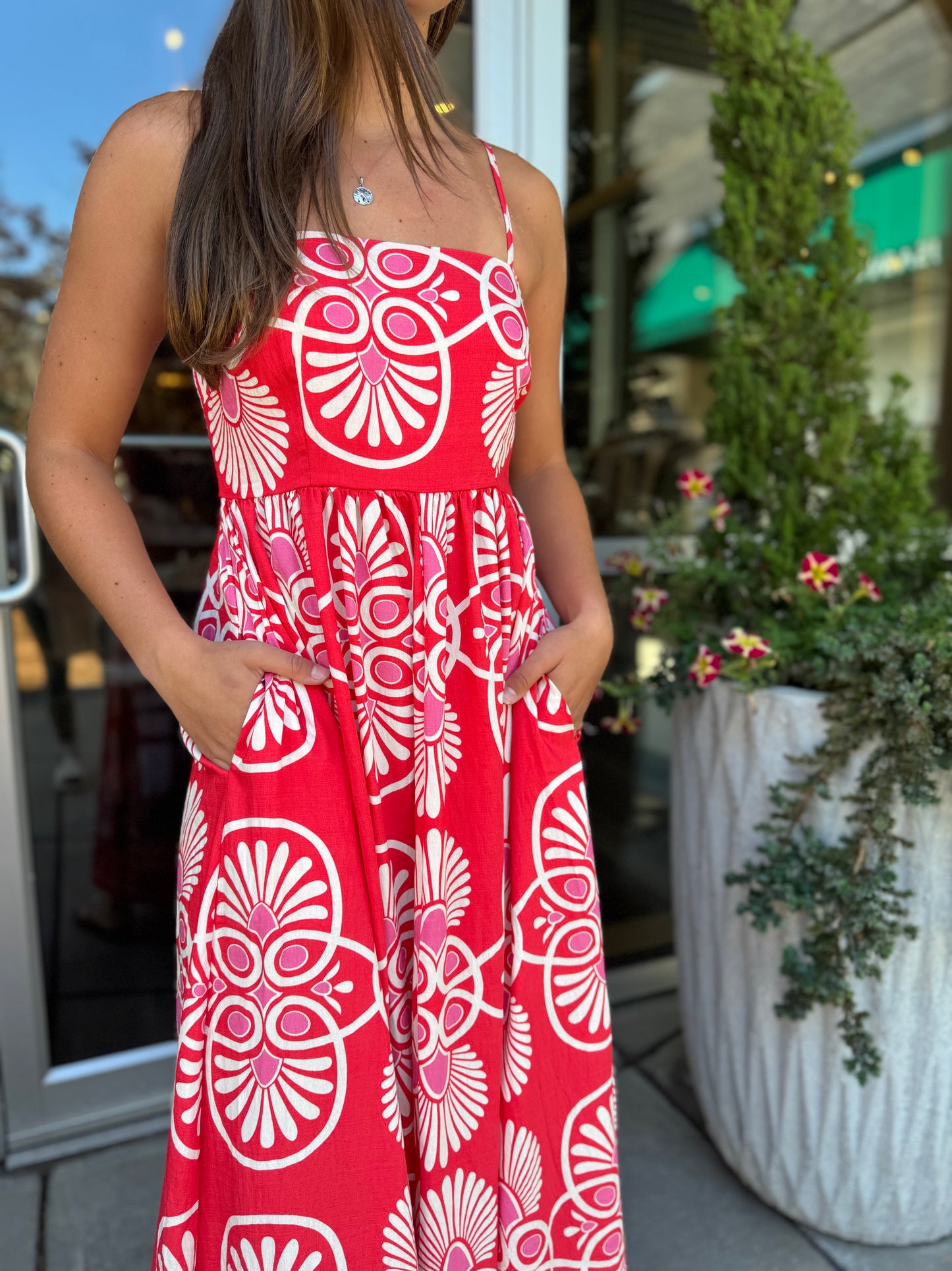Rojo Medallion Maxi Dress