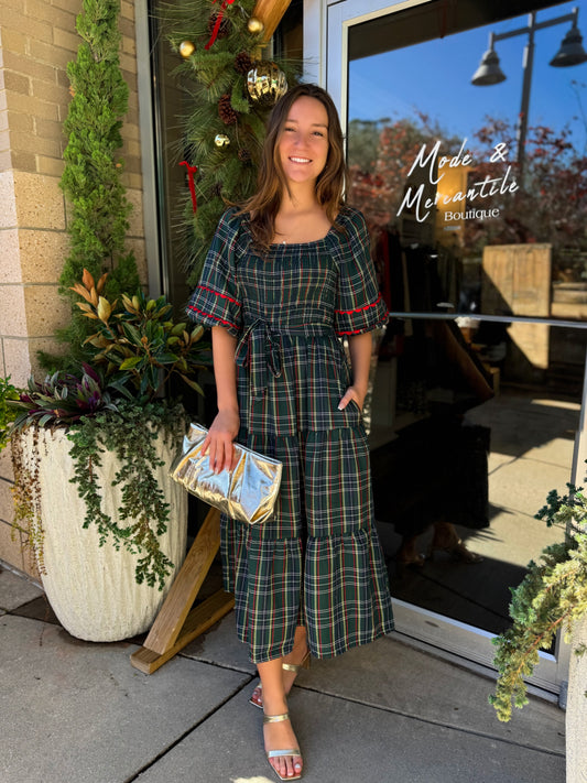 Tartan Midi Dress