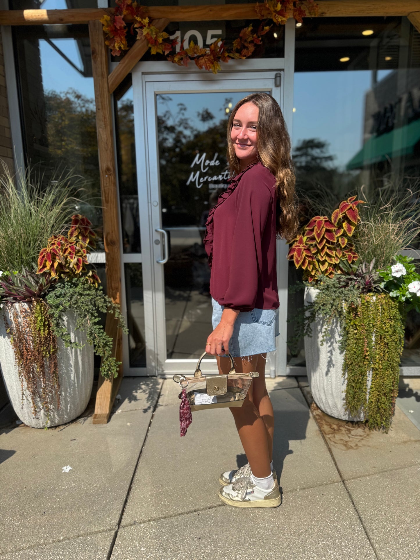 V Neck Flutter Top