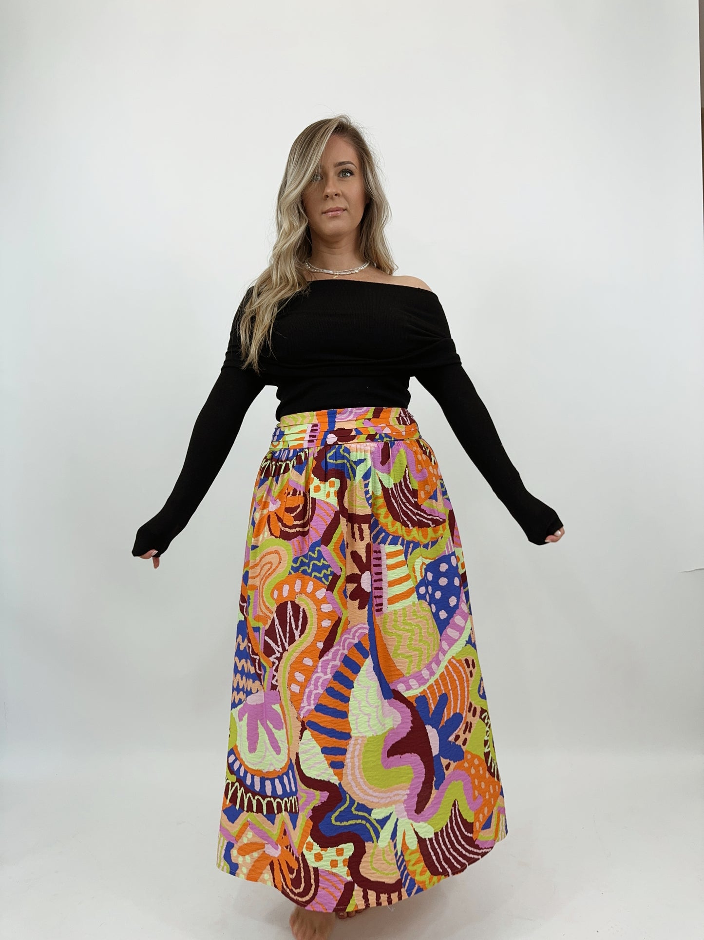 Tribal Delphi Maxi Skirt