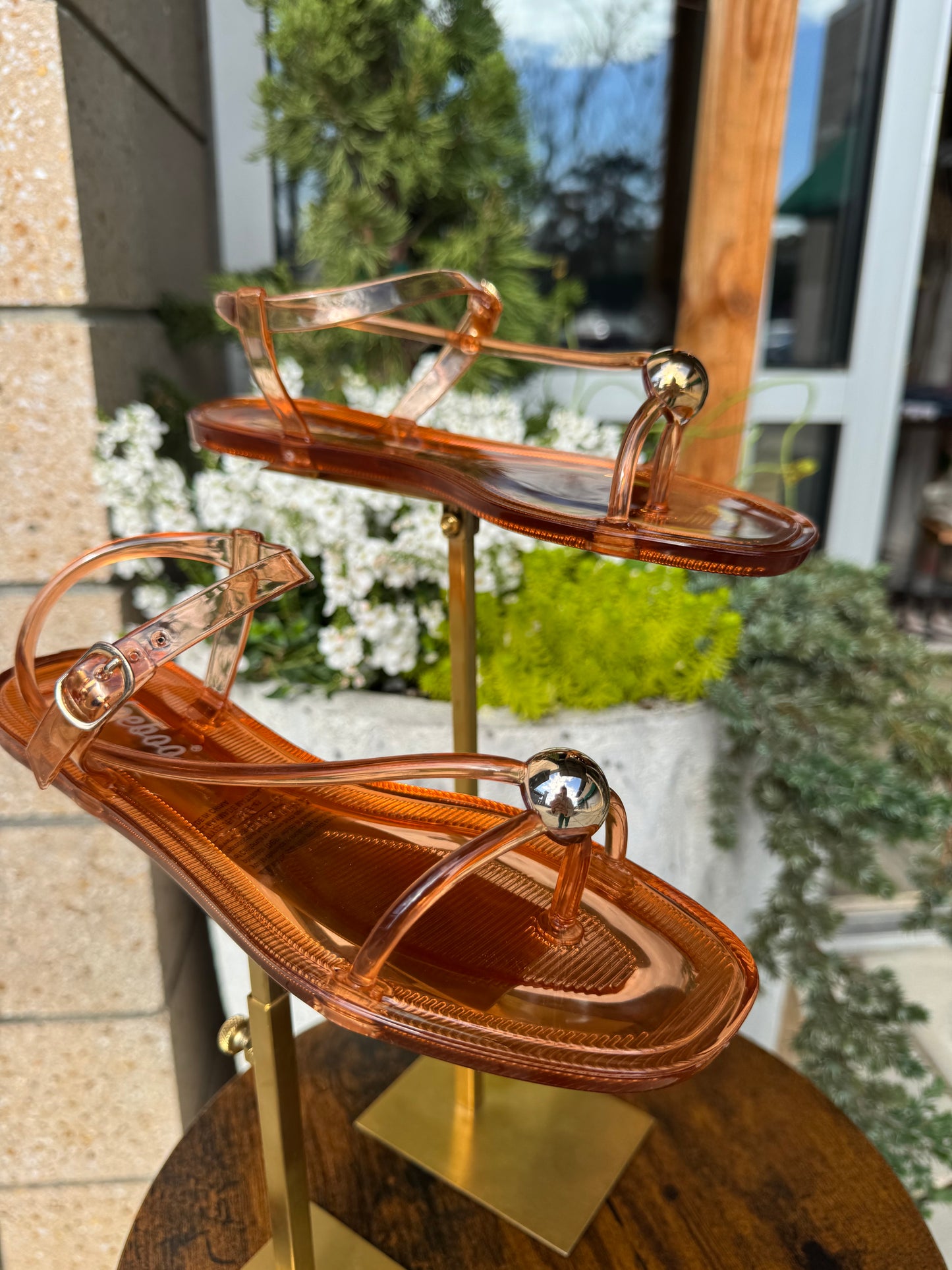 Gold Detail Jelly Sandal