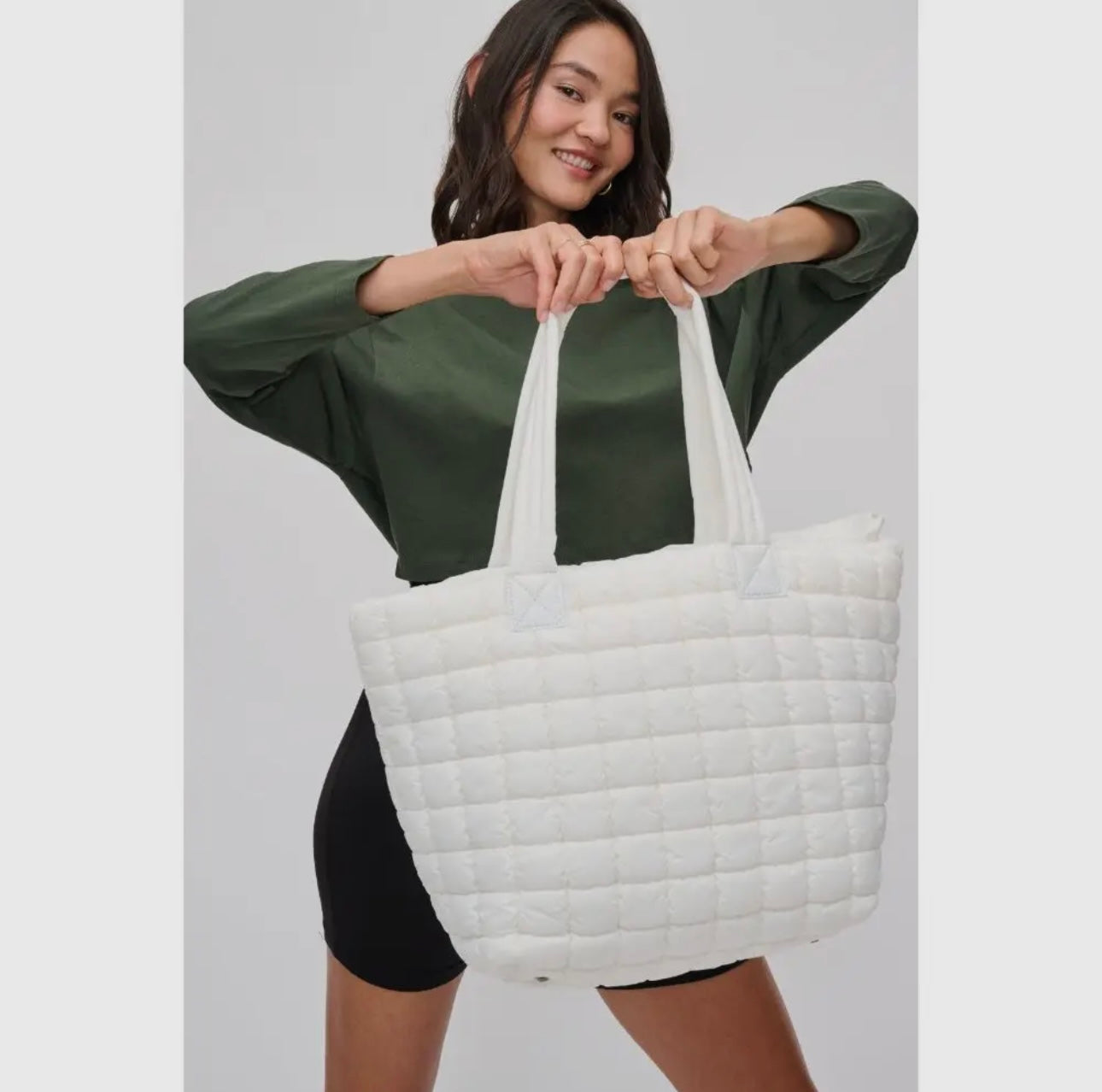 Nylon Puffer Tote