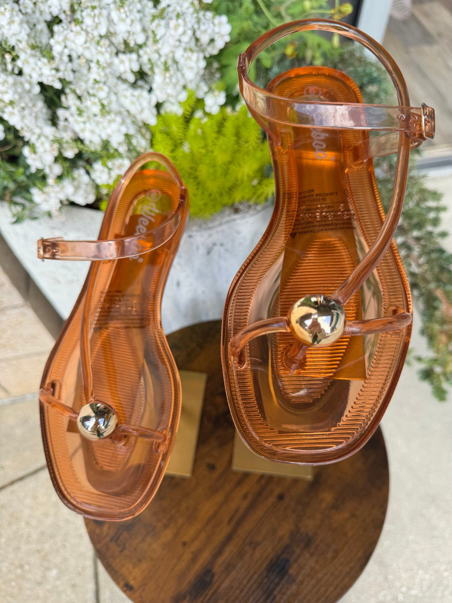 Gold Detail Jelly Sandal